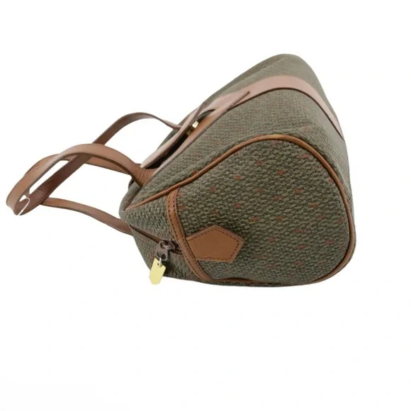 Yves Saint Laurent Olive and Brown Shoulder Bag Vintage